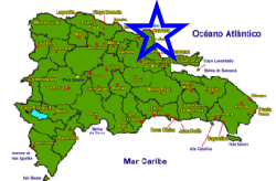 Little map of the Dominican Republic